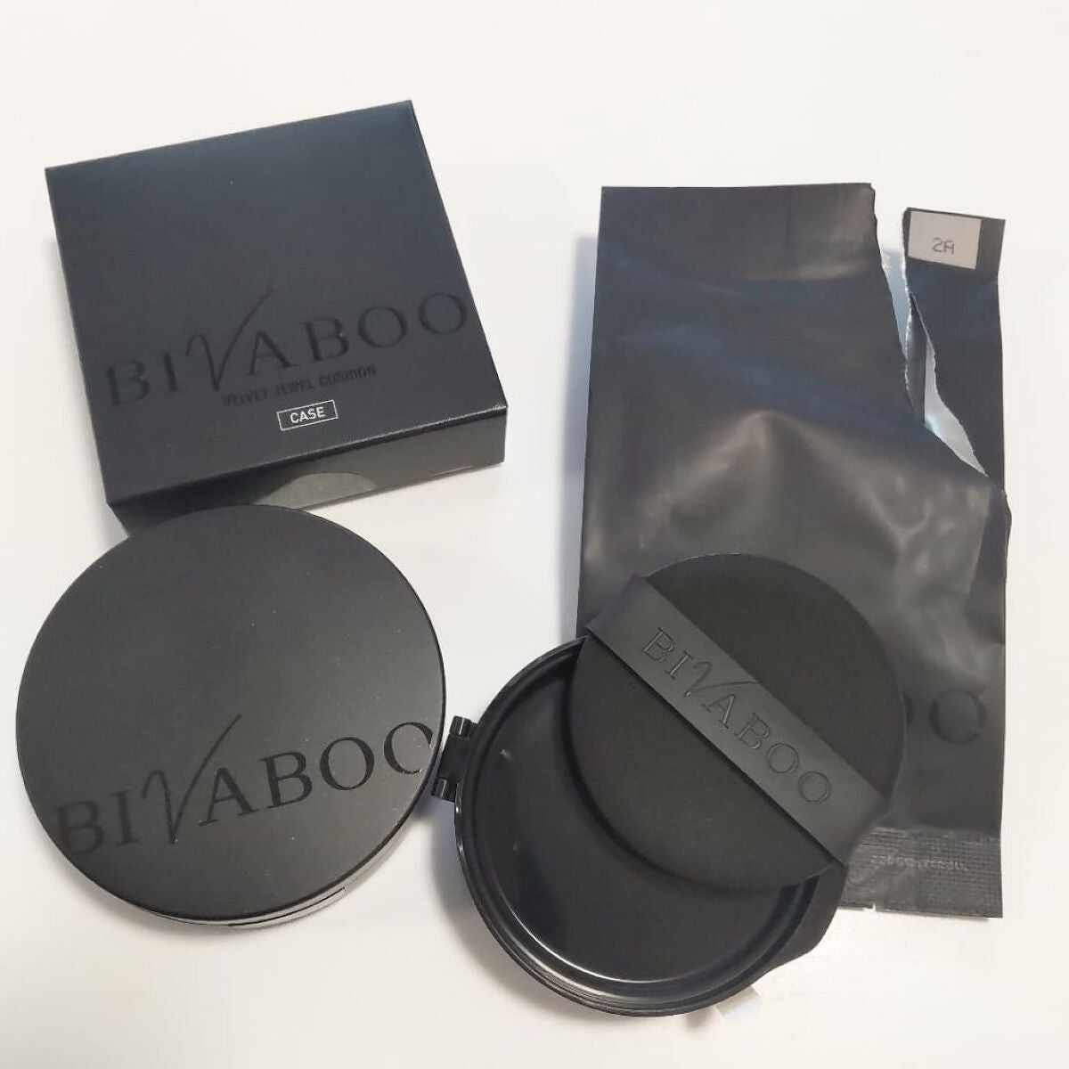 ベルベットジュエルクッション/BIVABOO/クッションファンデーションを使ったクチコミ(3枚目)