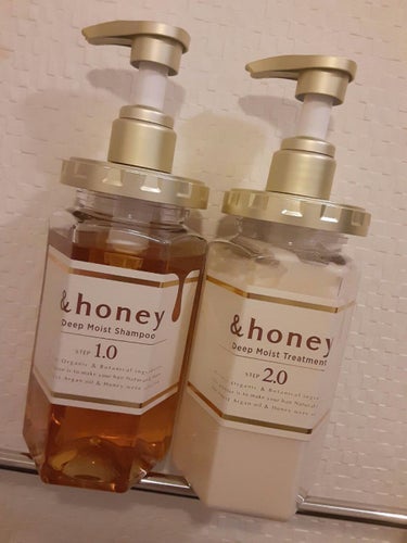 ディープモイスト シャンプー1.0／ヘアトリートメント2.0/&honey/シャンプー・コンディショナーを使ったクチコミ（1枚目）