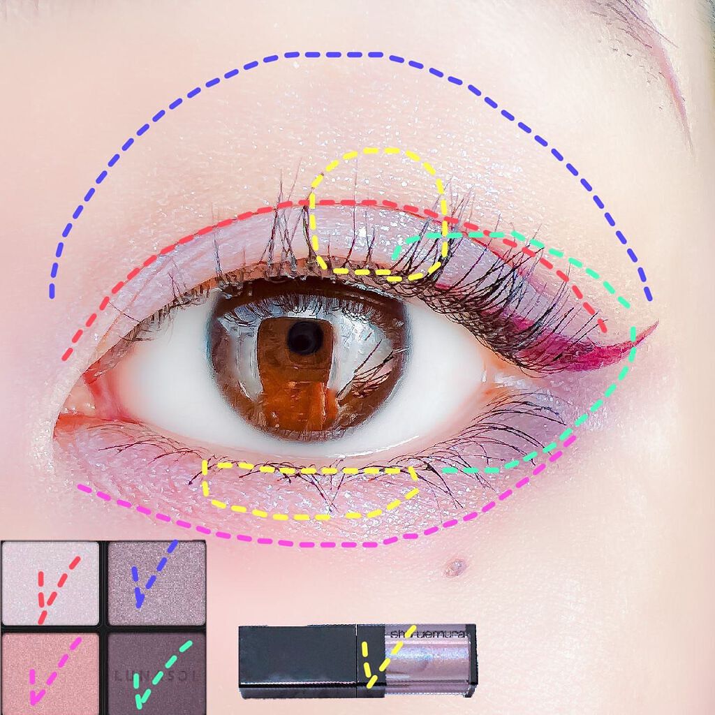 アイカラーレーション/LUNASOL/アイシャドウパレットを使ったクチコミ（2枚目）