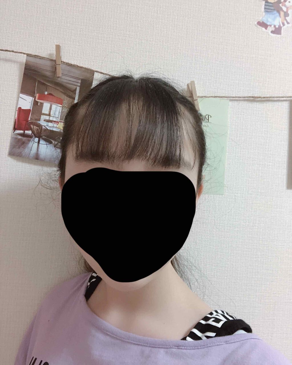 시오리 しおり🥰 on LIPS 「こんにちは❤️うみ🐬🏝です❤️ついに前髪を作りました✌️😊小5..」(2枚目)