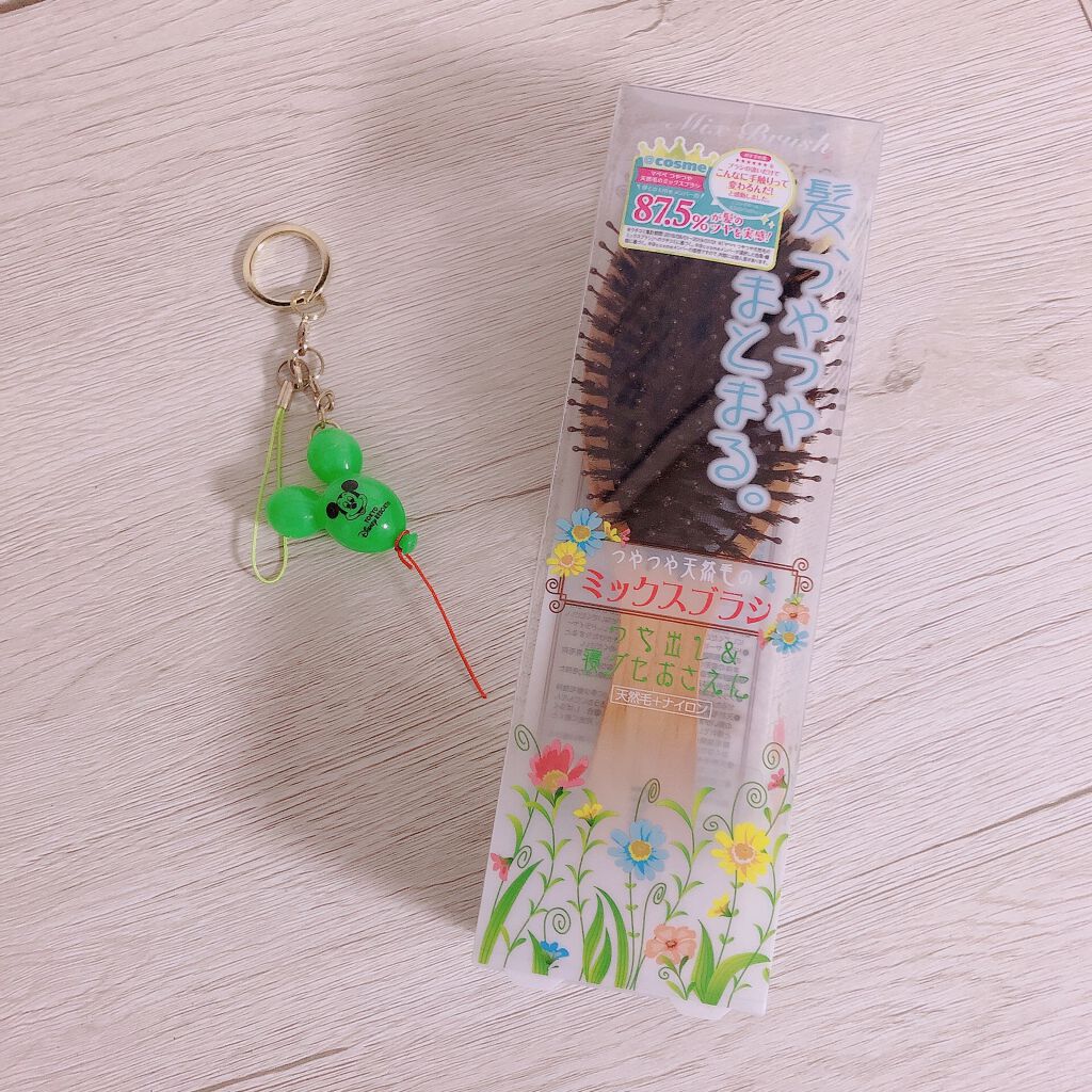 つやつや天然毛のミックスブラシ/マペペ/ヘアブラシを使ったクチコミ（1枚目）