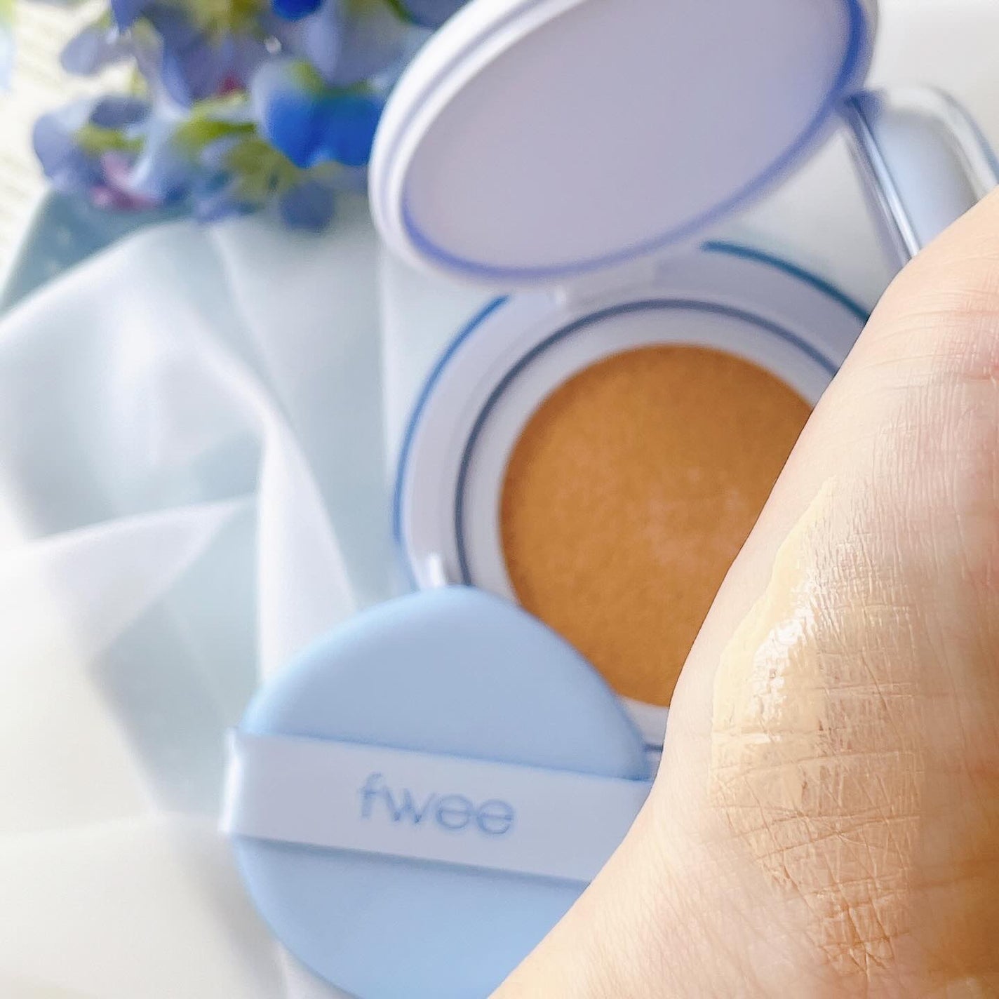 フィー クッションガラス ナチュラル/fwee/クッションファンデーションを使ったクチコミ(5枚目)
