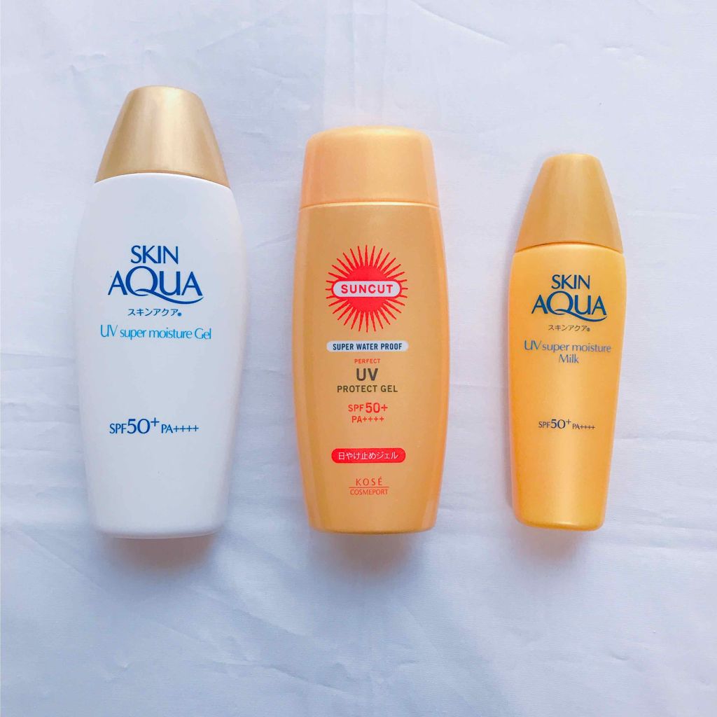 スーパーモイスチャーミルク/スキンアクア/日焼け止めミルクを使ったクチコミ（2枚目）