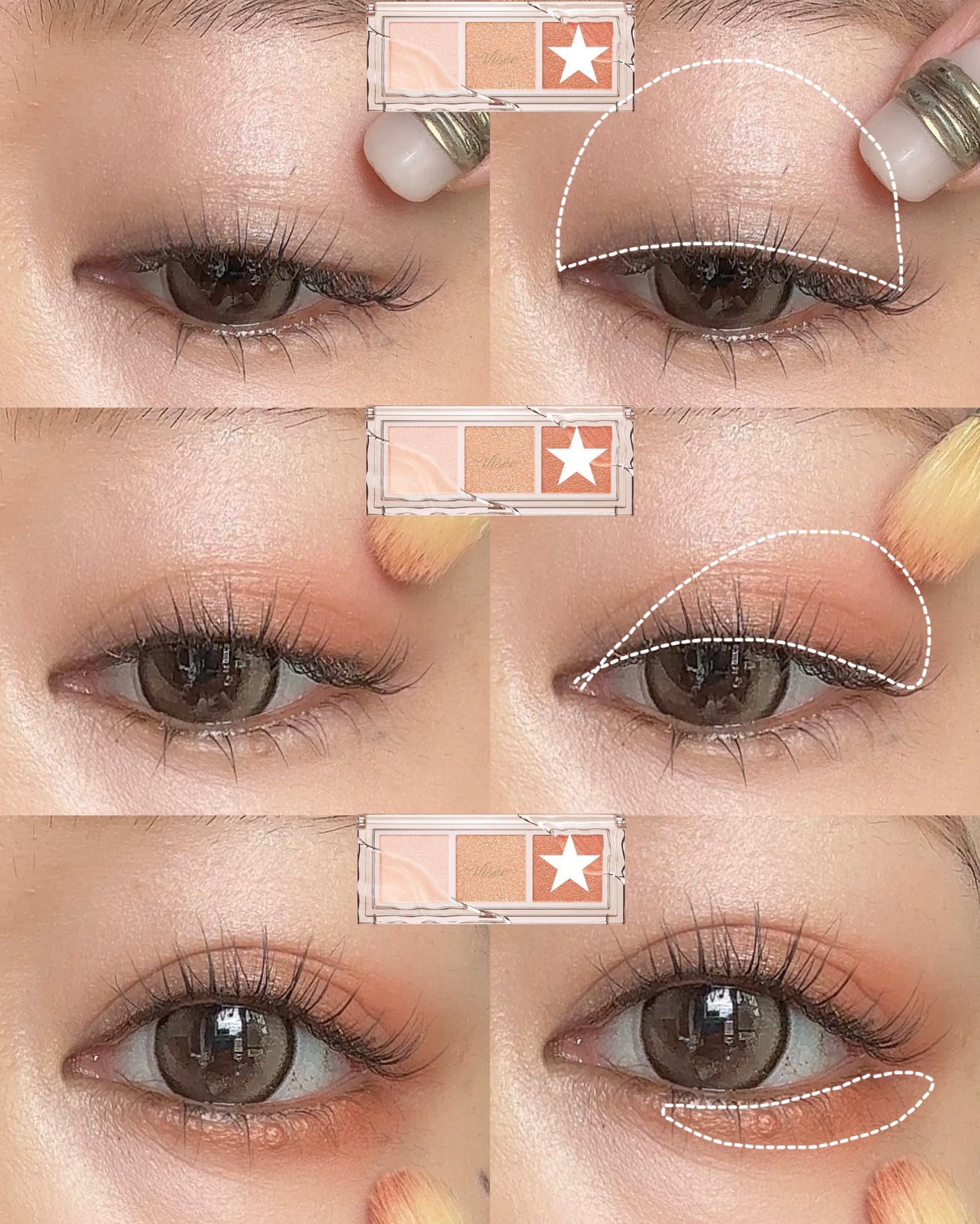 キラー アイ トリオ/Visée/アイシャドウパレットを使ったクチコミ(3枚目)