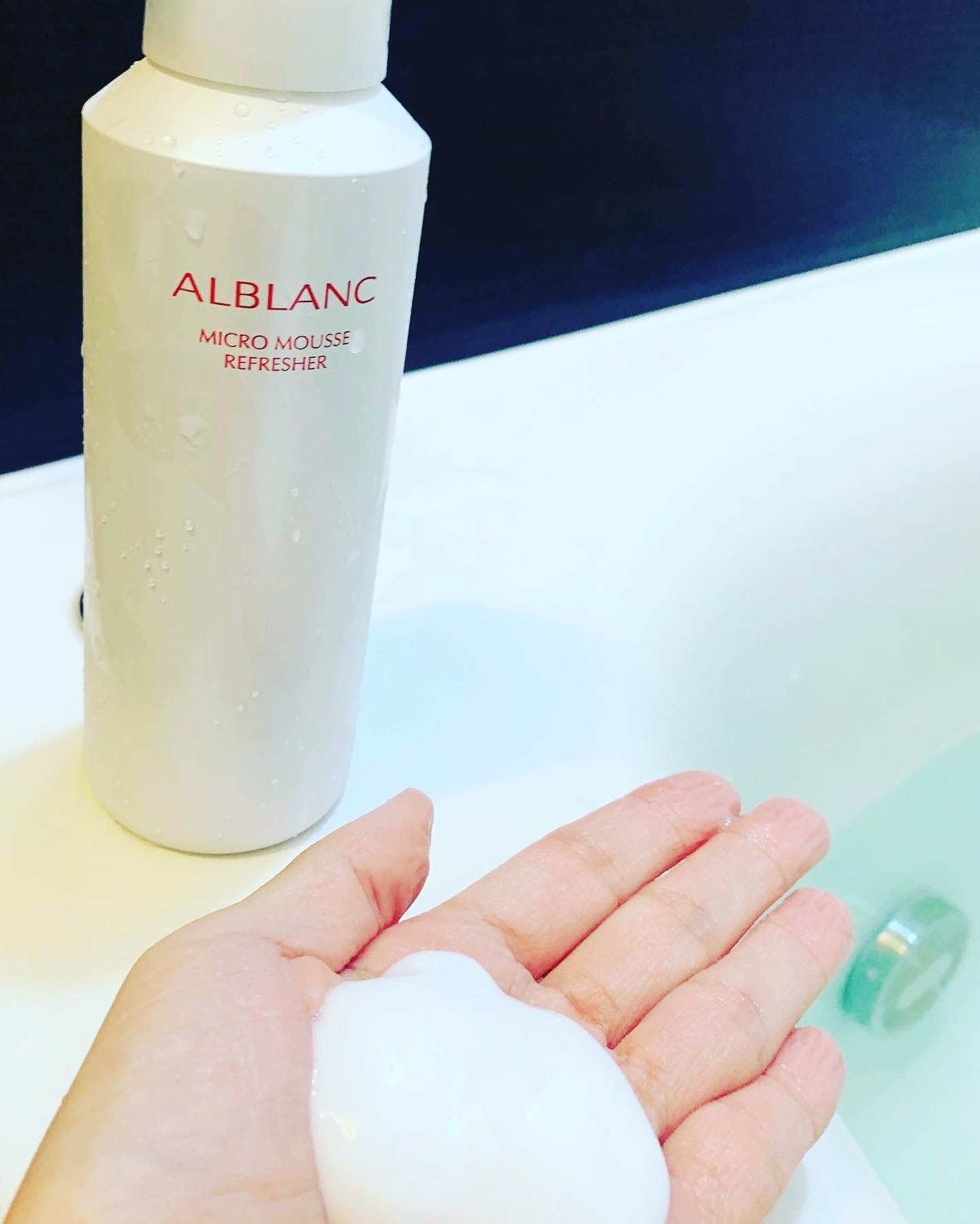 マイクロムース リフレッシャー/ALBLANC/泡洗顔を使ったクチコミ（1枚目）