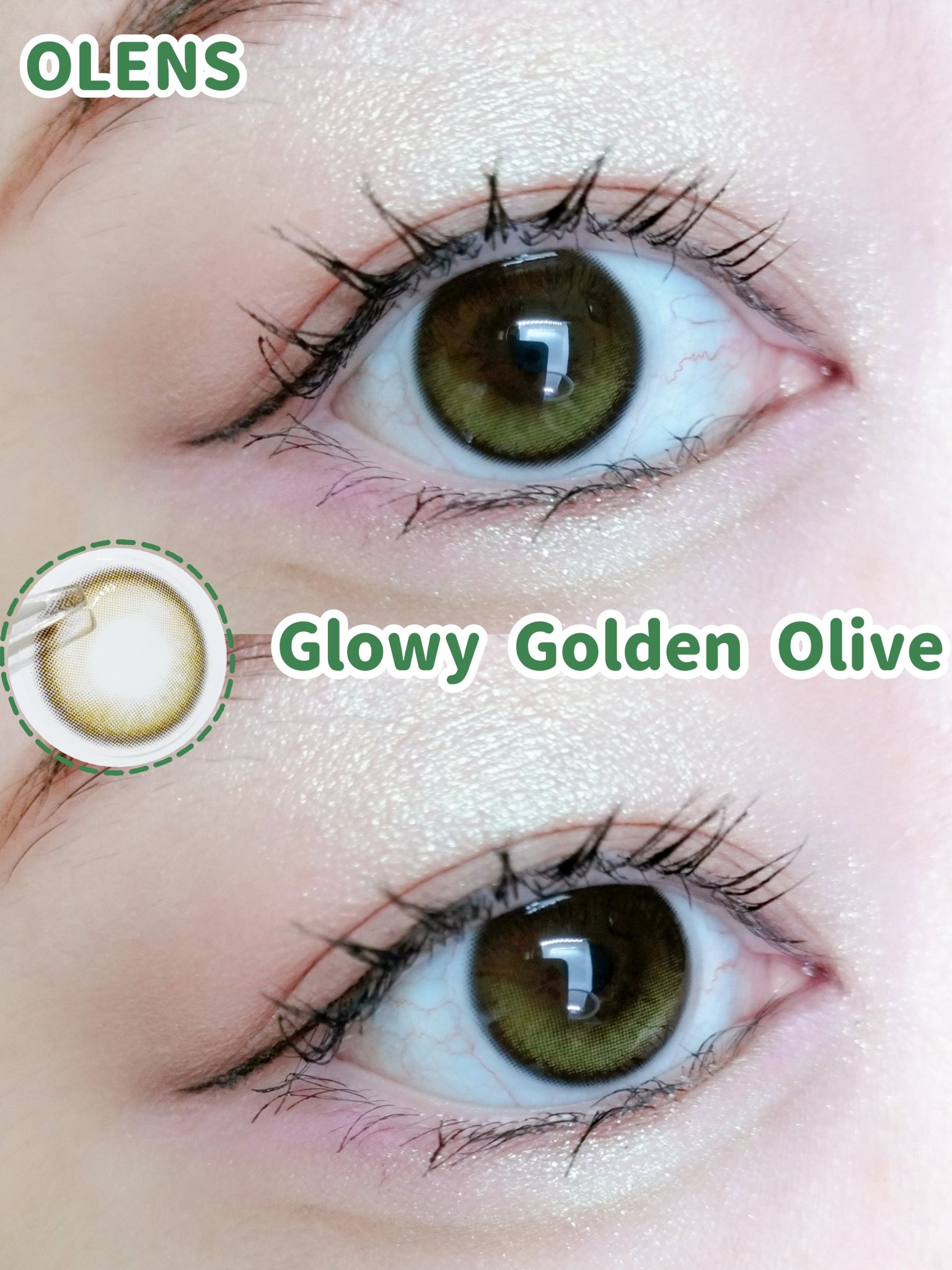 Glowy 1day/OLENS/ワンデー（１DAY）カラコンを使ったクチコミ（1枚目）