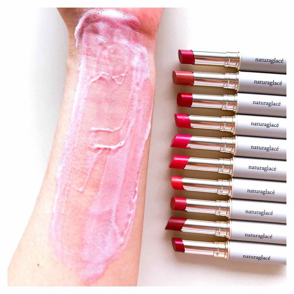 ルージュ モイスト 05 フレッシュピンク/ナチュラグラッセ/口紅を使ったクチコミ（3枚目）