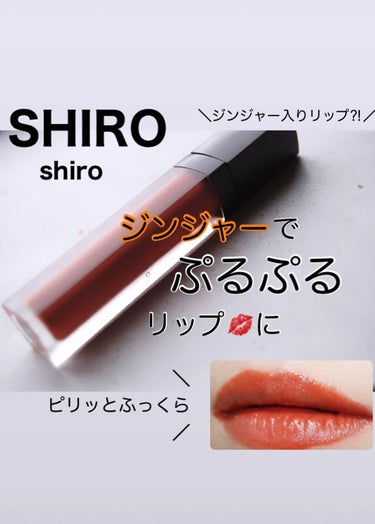 ジンジャーリップバター 9C06 カッパーブラウン(マットタイプ)/SHIRO/リップグロスを使ったクチコミ（1枚目）