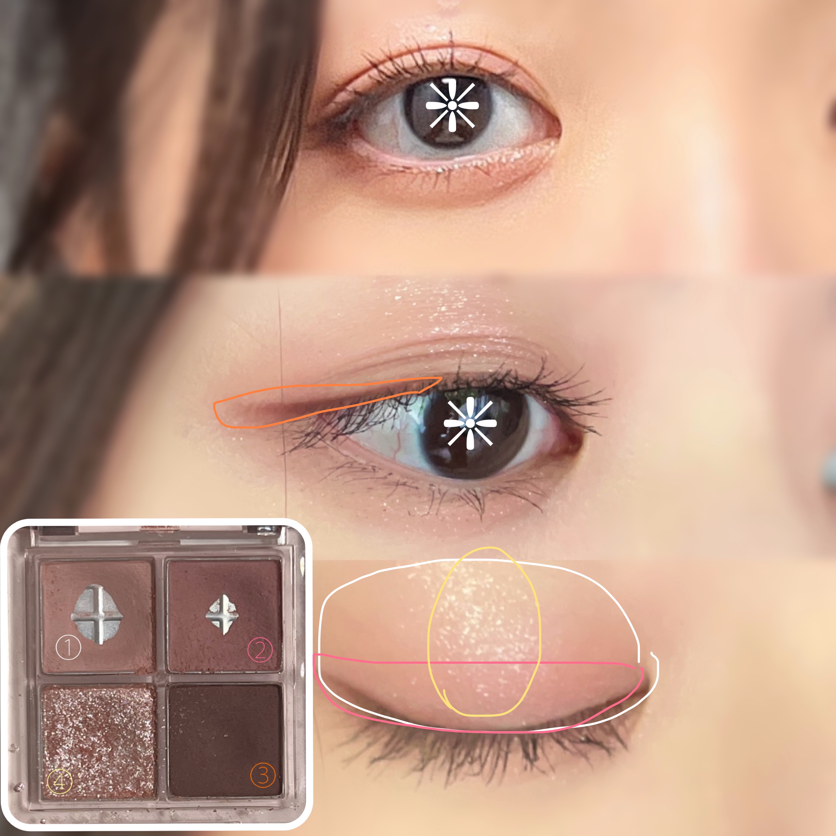 アンドバイロムアンド　メロウアイパレット PK01 ローズフォグ/&nd by rom&nd/アイシャドウパレットを使ったクチコミ（2枚目）