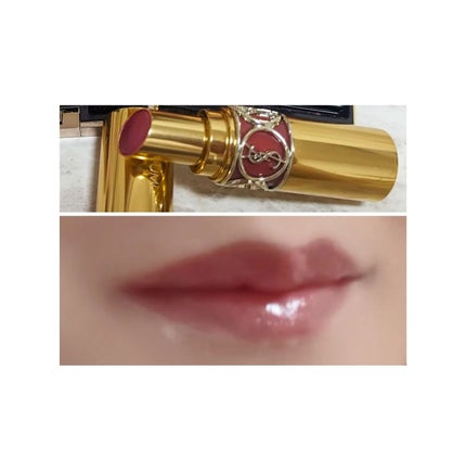 ルージュ ヴォリュプテ シャイン/YVES SAINT LAURENT BEAUTE/口紅を使ったクチコミ(3枚目)
