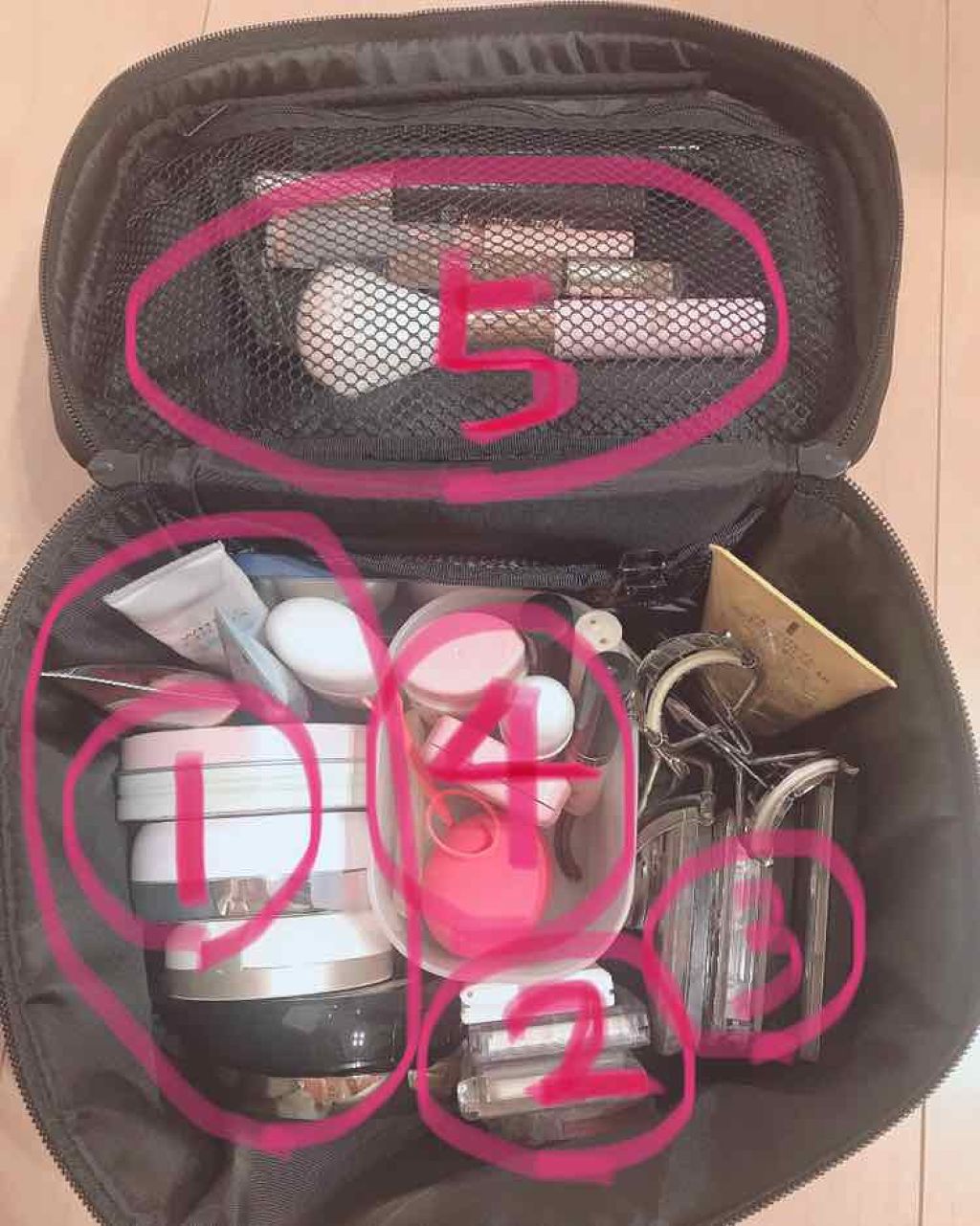 ナイロンメイクボックス・Ｍ/無印良品/化粧ポーチを使ったクチコミ（2枚目）