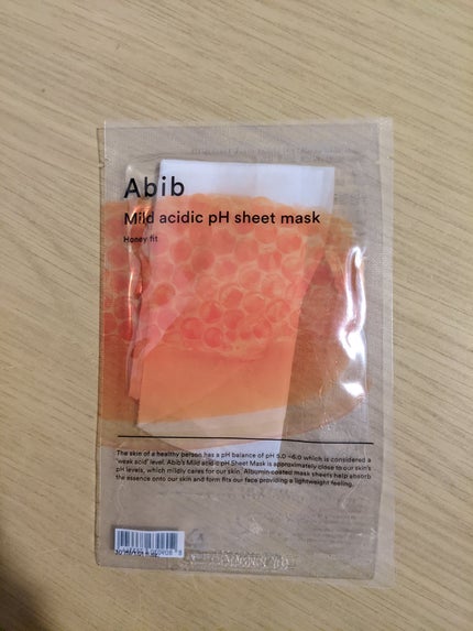 弱酸性pHシートマスク ハニーフィット/Abib /シートマスク・パックを使ったクチコミ(1枚目)