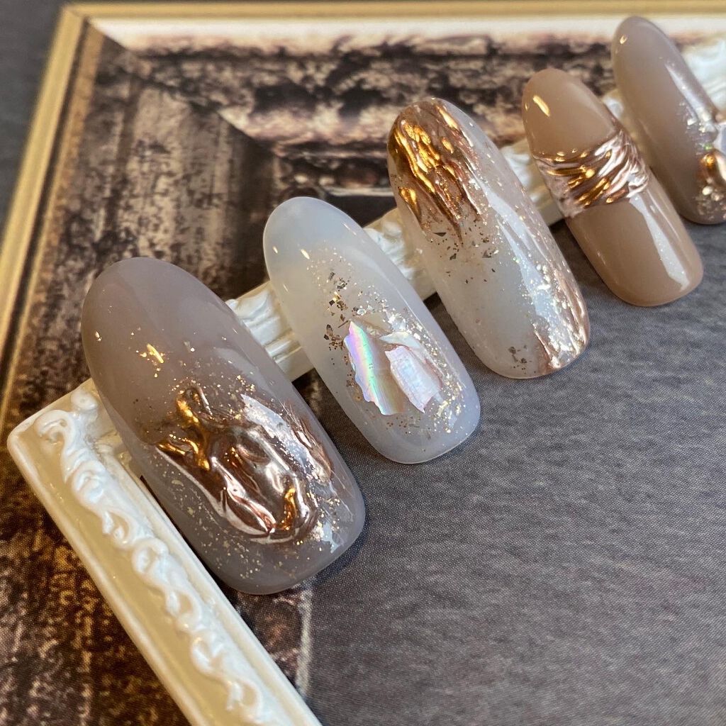 市場 Nail ストーンタイプ ネイルアート シェル シェルミックスセット Parfait