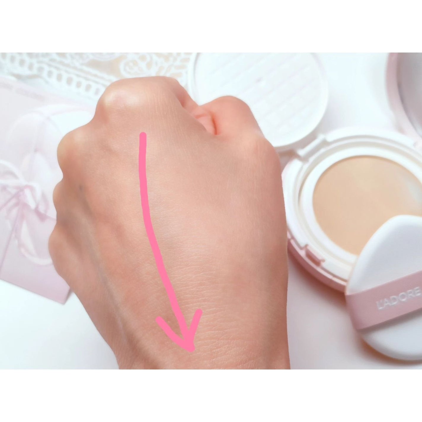 L'ADORE COLORS レインコート クッション ファンデーション/L'adore Colors/クッションファンデーションを使ったクチコミ(6枚目)