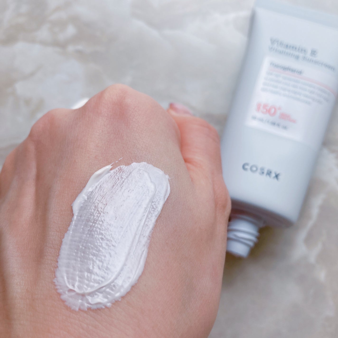 ビタミンEバイタライジングUVクリーム SFP50+/COSRX/日焼け止めクリームを使ったクチコミ(3枚目)