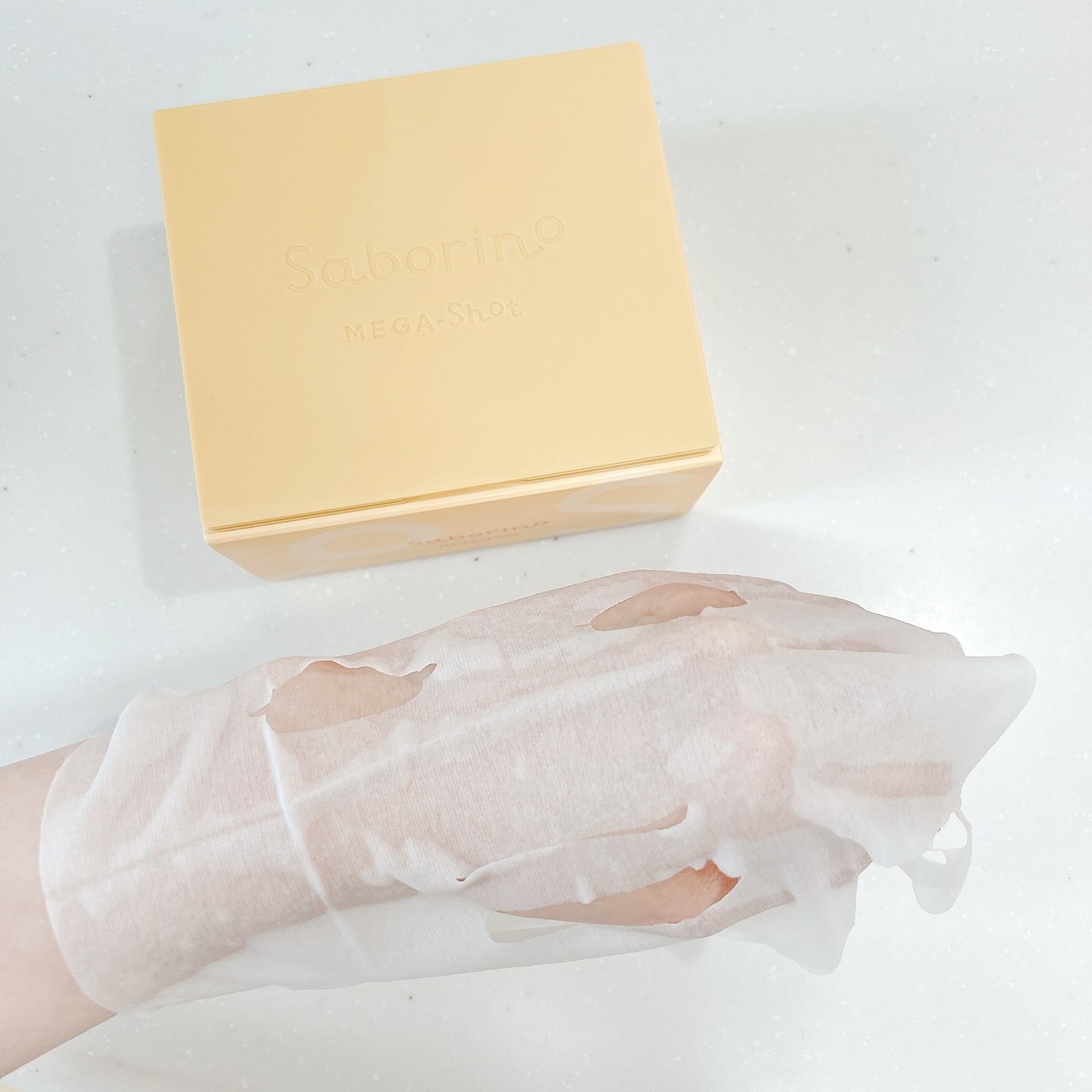 サボリーノ メガショット 朝用ツヤピールマスク CC/サボリーノ/シートマスク・パックを使ったクチコミ（2枚目）