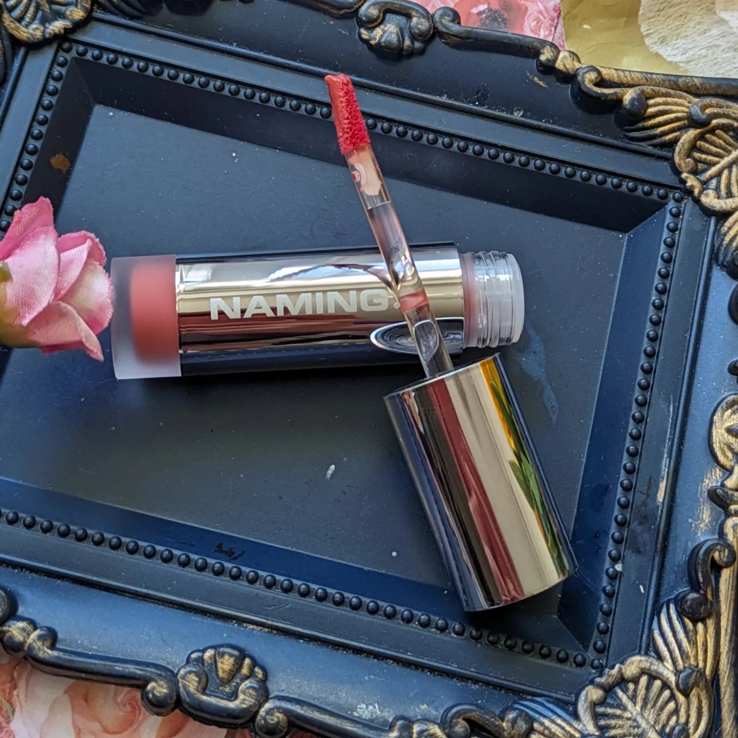 NAMING.  デューイ グロウ リップ ティントのクチコミ「パウダールーム様より
NAMING様の
DEWY GLASS LIP TINTを
お試しさせて.....」（3枚目）