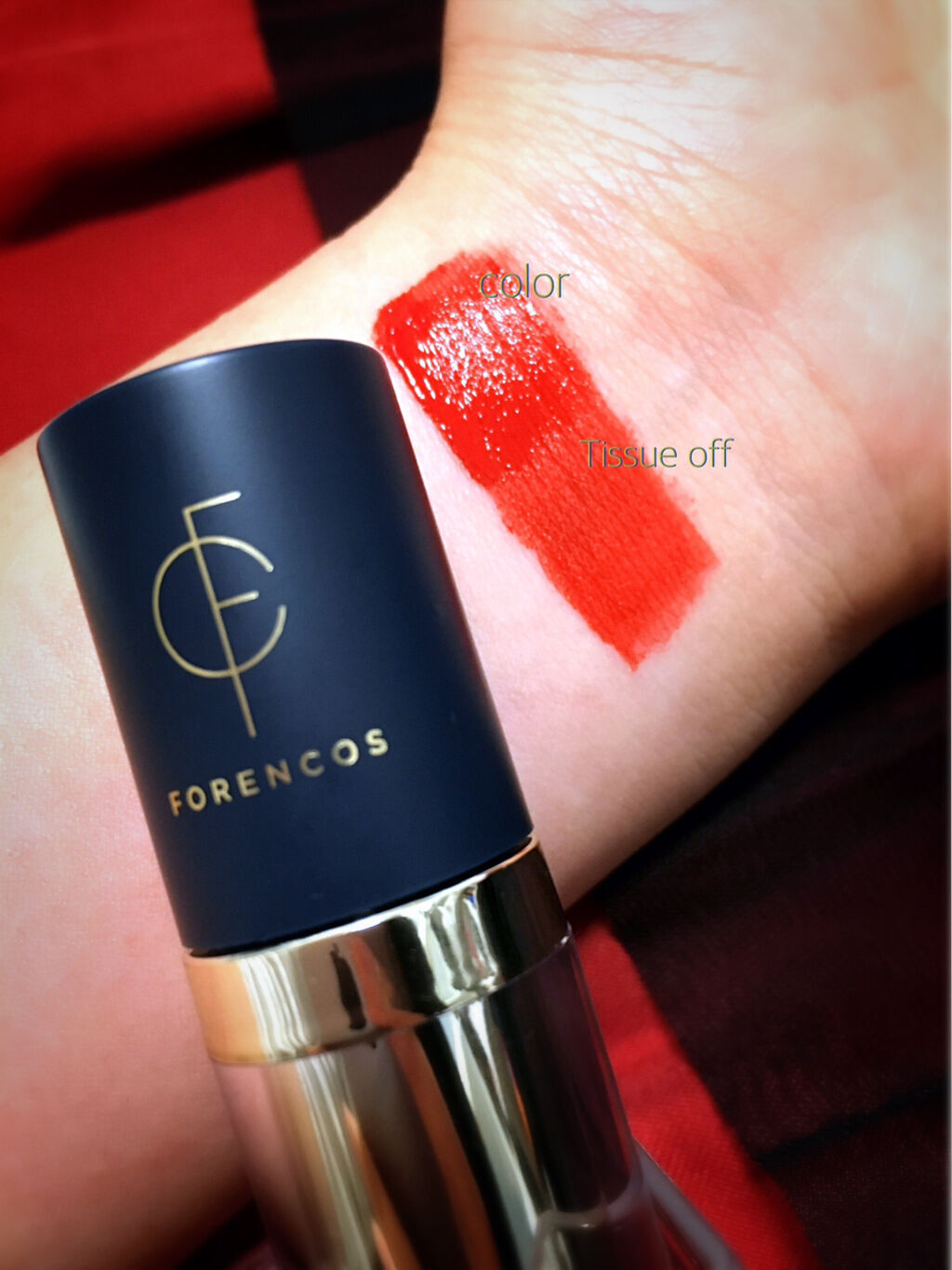 タトゥーベルベットティント/フォレンコス/リップティントを使ったクチコミ（2枚目）