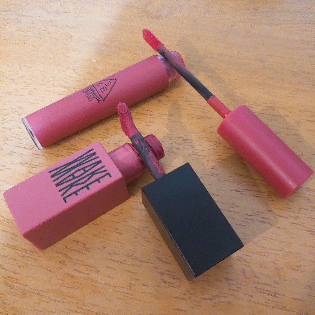 ホイッピングトックティント/wakemake/口紅を使ったクチコミ（2枚目）