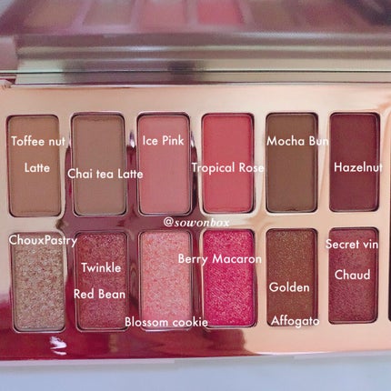 バレンタインボックス3ローズモーメント/VAVI MELLO/アイシャドウパレットを使ったクチコミ(3枚目)