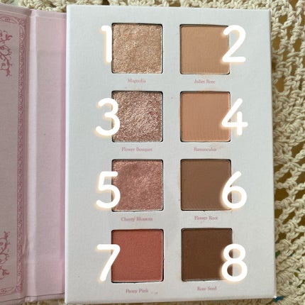 シャドウパレット 08 フラワーブック/dasique/アイシャドウパレットを使ったクチコミ(2枚目)