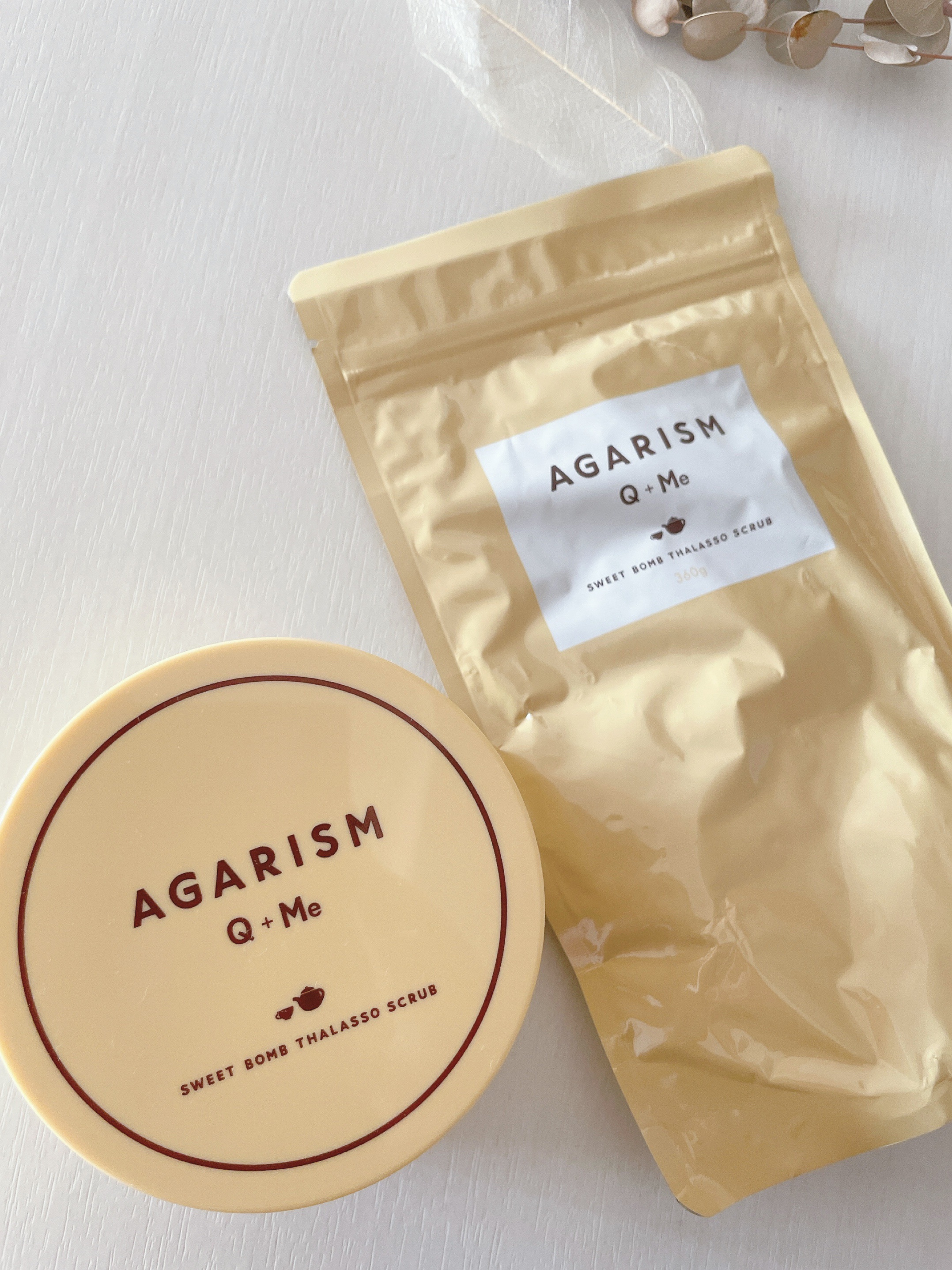 Q+Me スウィートボムタラソスクラブレモンティーの香り/AGARISM/バスト・ヒップケアを使ったクチコミ（1枚目）