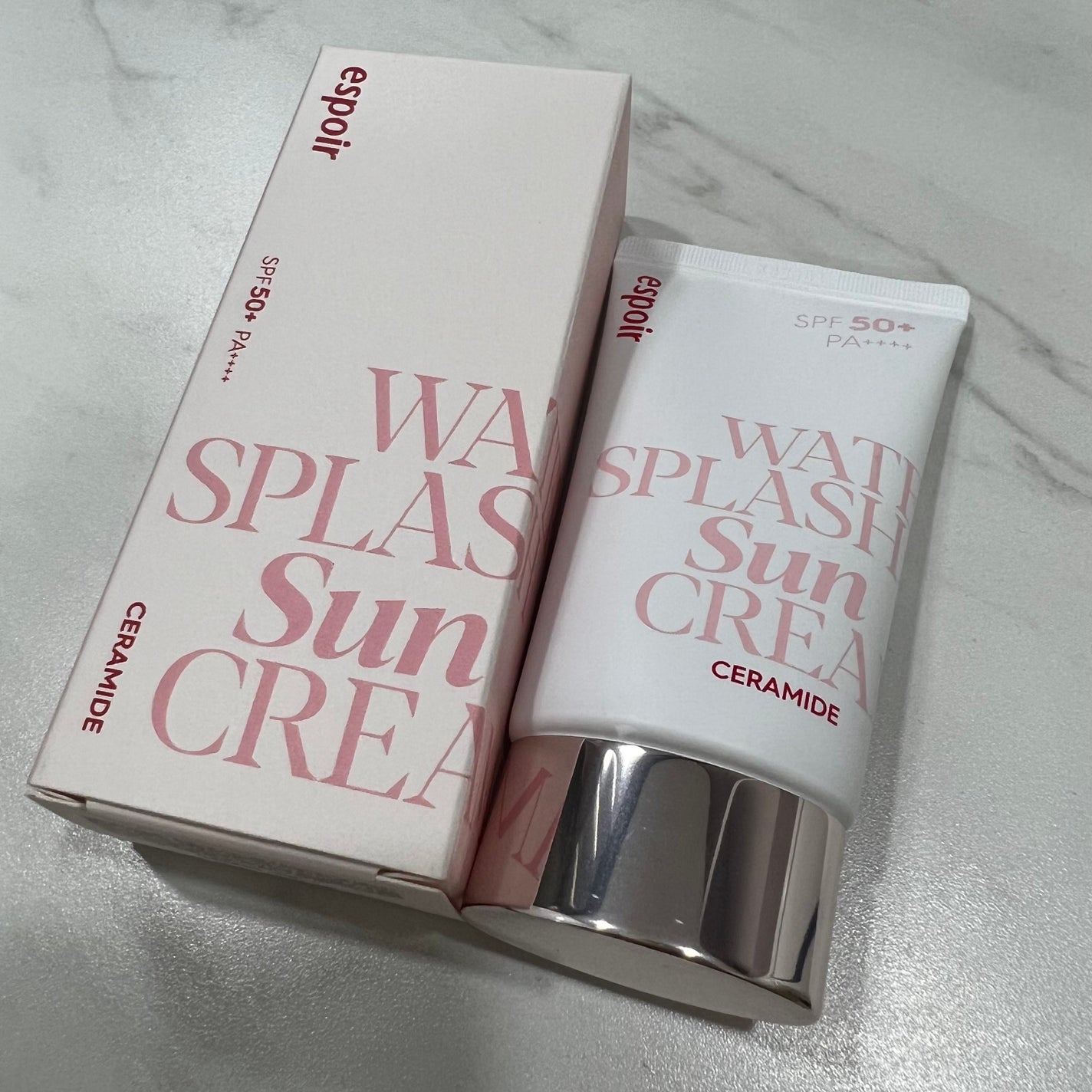 ウォータースプラッシュサンクリーム セラミド/espoir/日焼け止めクリームを使ったクチコミ(2枚目)