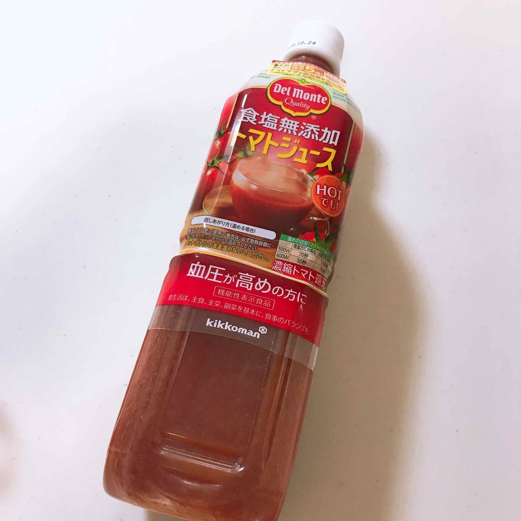 食塩無添加トマトジュース/デルモンテ/野菜ジュースを使ったクチコミ（1枚目）