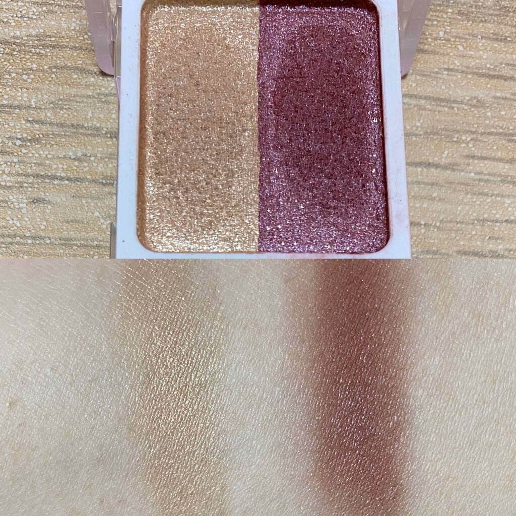 アイカラー2色タイプ/無印良品/アイシャドウパレットを使ったクチコミ（2枚目）