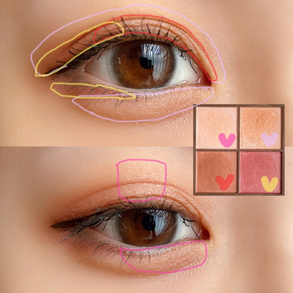 ニュアンスオンアイシャドウ/CEZANNE/アイシャドウパレットを使ったクチコミ(2枚目)