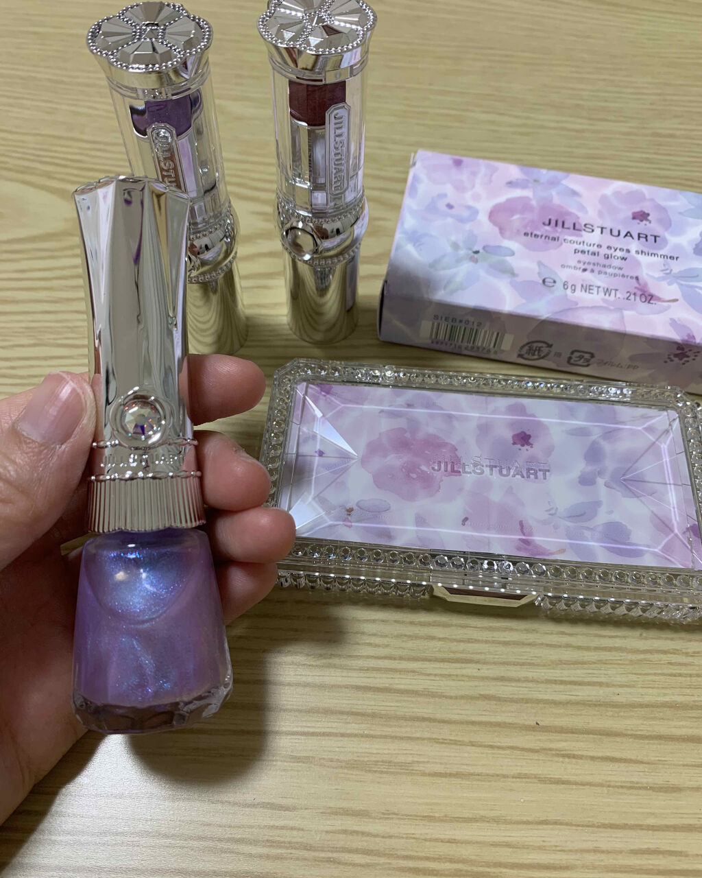 エターナルクチュール アイズ シマー ペタルグロウ/JILL STUART/アイシャドウパレットを使ったクチコミ（2枚目）