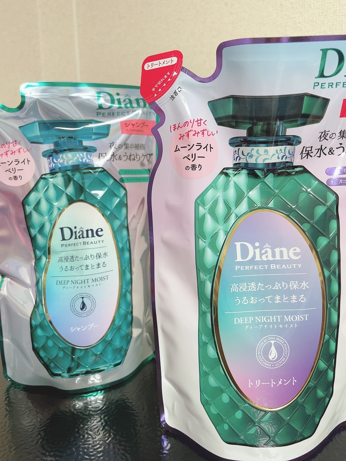 パーフェクトビューティー ディープナイトモイスト シャンプー＆トリートメント/ダイアン/市販シャンプーを使ったクチコミ（1枚目）