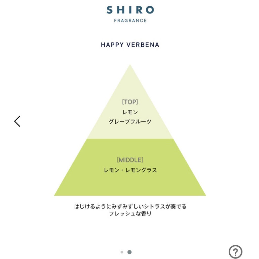 ハッピーヴァーベナ オードパルファン/SHIRO/香水(レディース)を使ったクチコミ(2枚目)