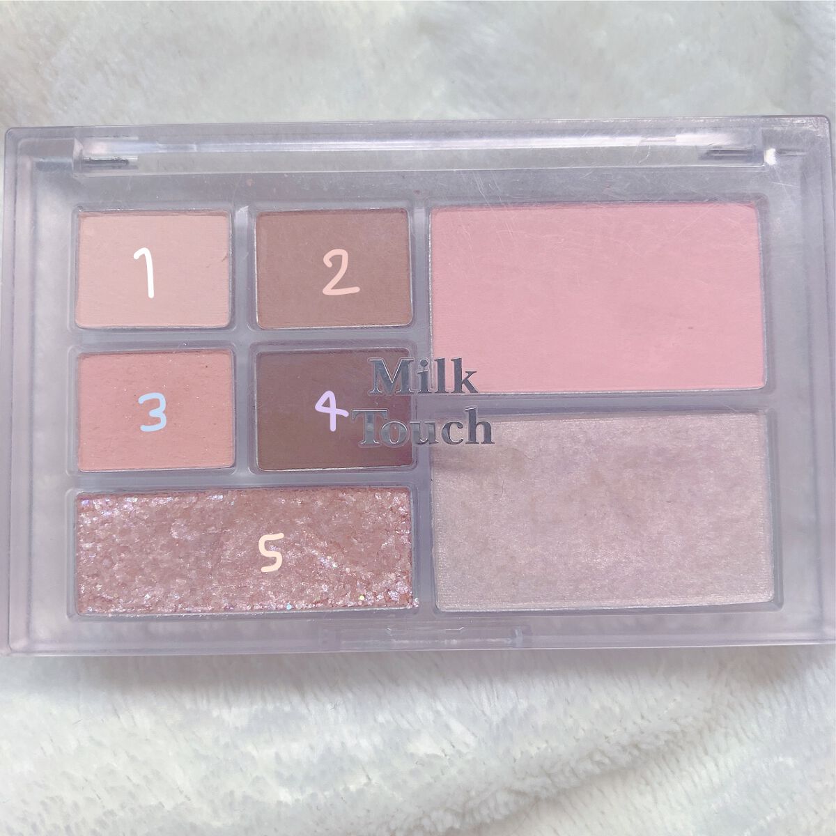ビーマイパーフェクトマルチパレットミニ/Milk Touch/アイシャドウパレットを使ったクチコミ（2枚目）
