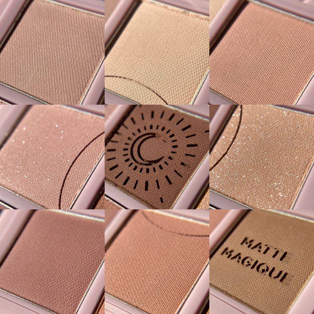 マイフェイブムードアイパレット 9カラー 02 ムーニー(MOONY)/HOLIKA HOLIKA/アイシャドウパレットを使ったクチコミ（3枚目）