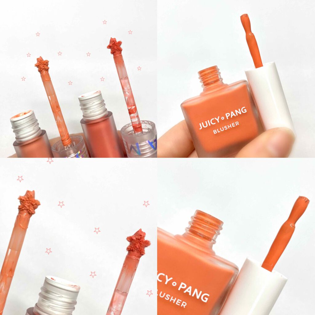 ジューシー パン ウォーター ブラッシャー/A’pieu/リキッドチークを使ったクチコミ(4枚目)