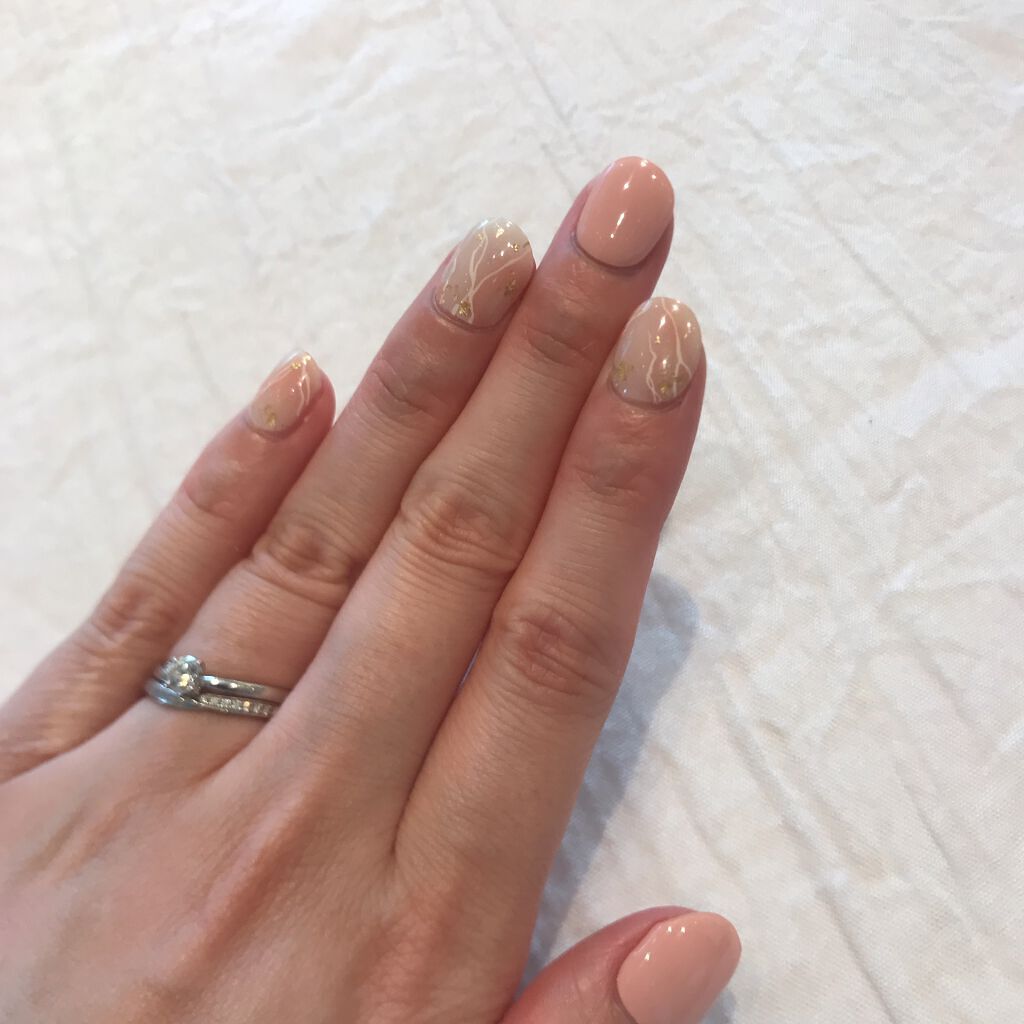 セミキュアジェルネイル（ハンド）/ohora/ネイルシールを使ったクチコミ（3枚目）