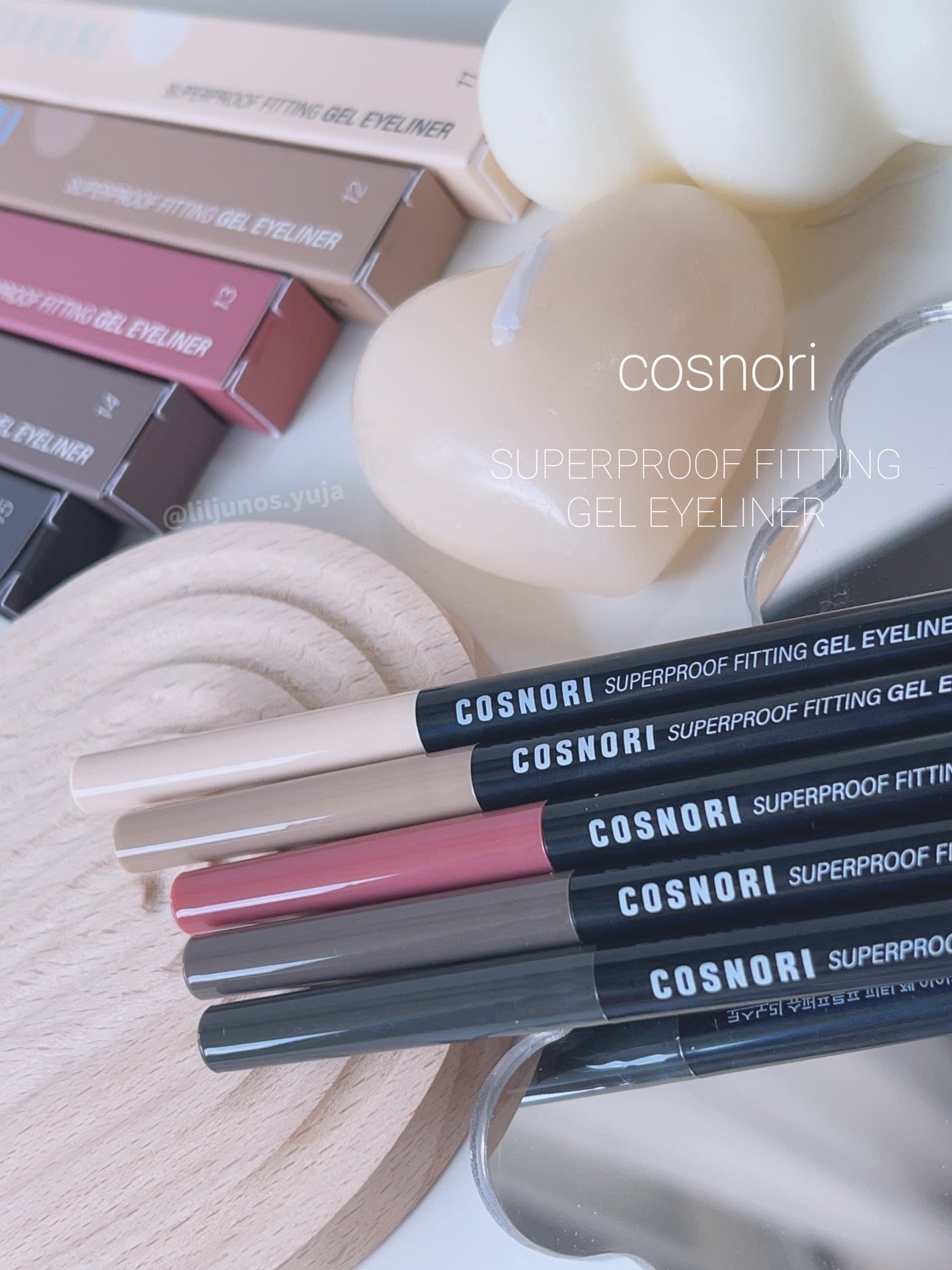 ゆじゃ on LIPS 「.<cosnori>スーパープルーフフィッティングジェルアイラ..」(1枚目)