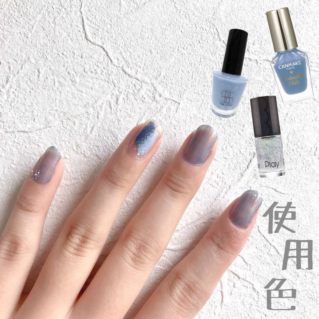 #塗りかけネイル,#プレイネイル,#セルフネイル,#プチプラネイルのネイルデザイン