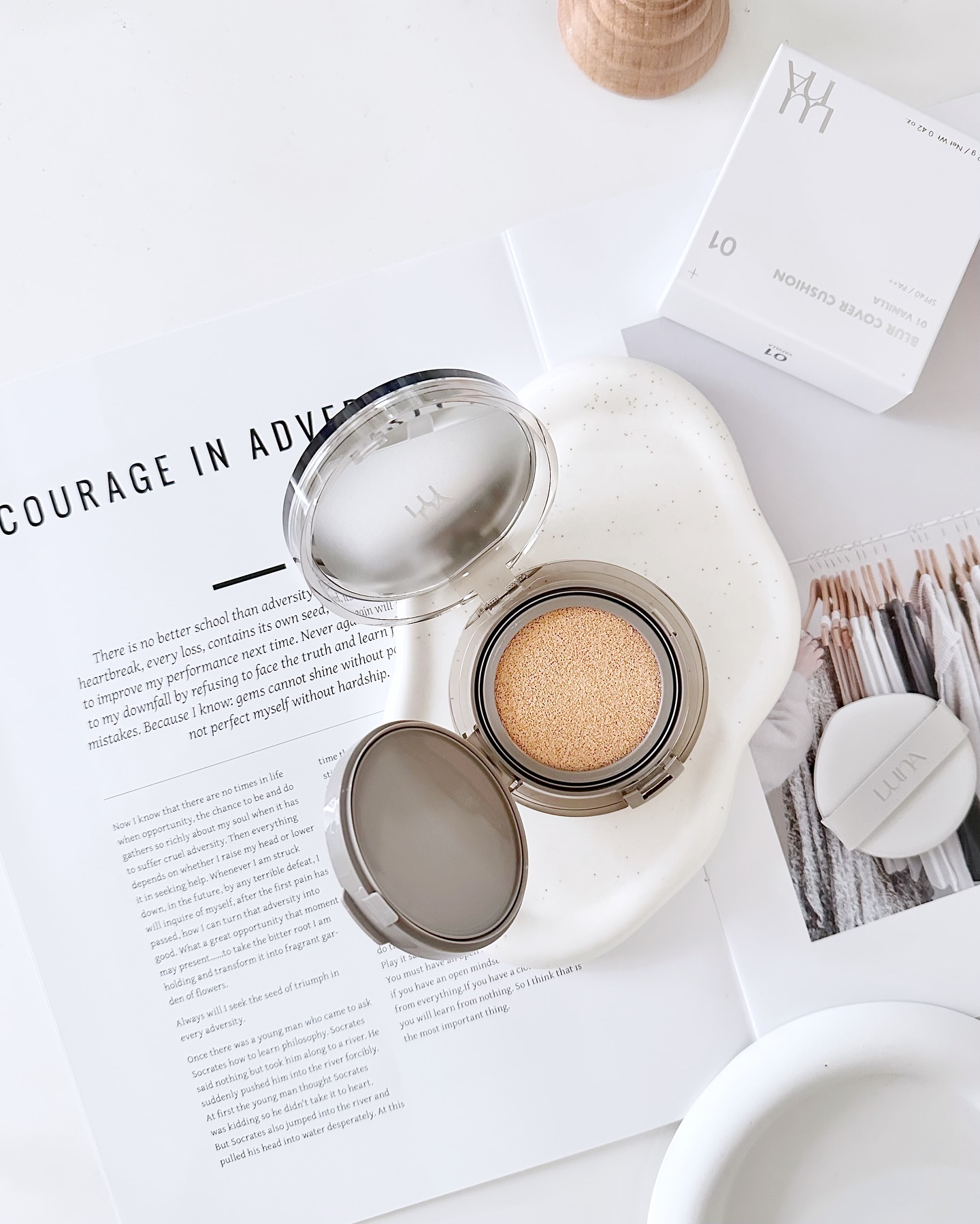 ブラーカバークッション/LUNA/クッションファンデーションを使ったクチコミ（1枚目）