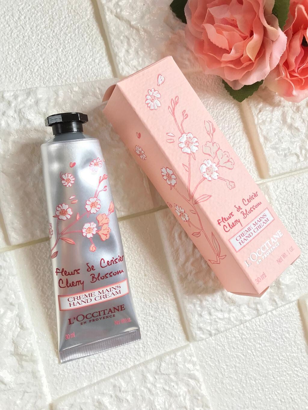 チェリーブロッサム ソフトハンドクリーム/L'OCCITANE/ハンドクリームを使ったクチコミ(1枚目)