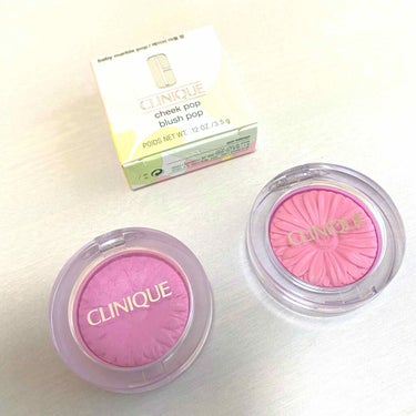 ★CLINIQUE cheek pop 
Pansy pop
Baby marble pop

パンジーポップは前から愛用してて、今回マーブルポップを追加しました！どちらもめっちゃいい〜😍

薄すぎず濃