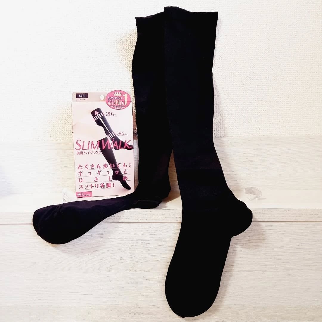 スリムウォーク 美脚ハイソックス/SLIMWALK/着圧ソックス・レギンスを使ったクチコミ(2枚目)