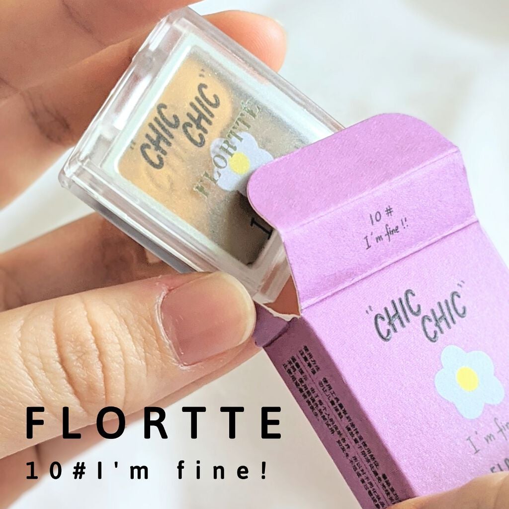 スマイルハート Chic Chicアイシャドウ/FLORTTE/アイシャドウパレットを使ったクチコミ(1枚目)