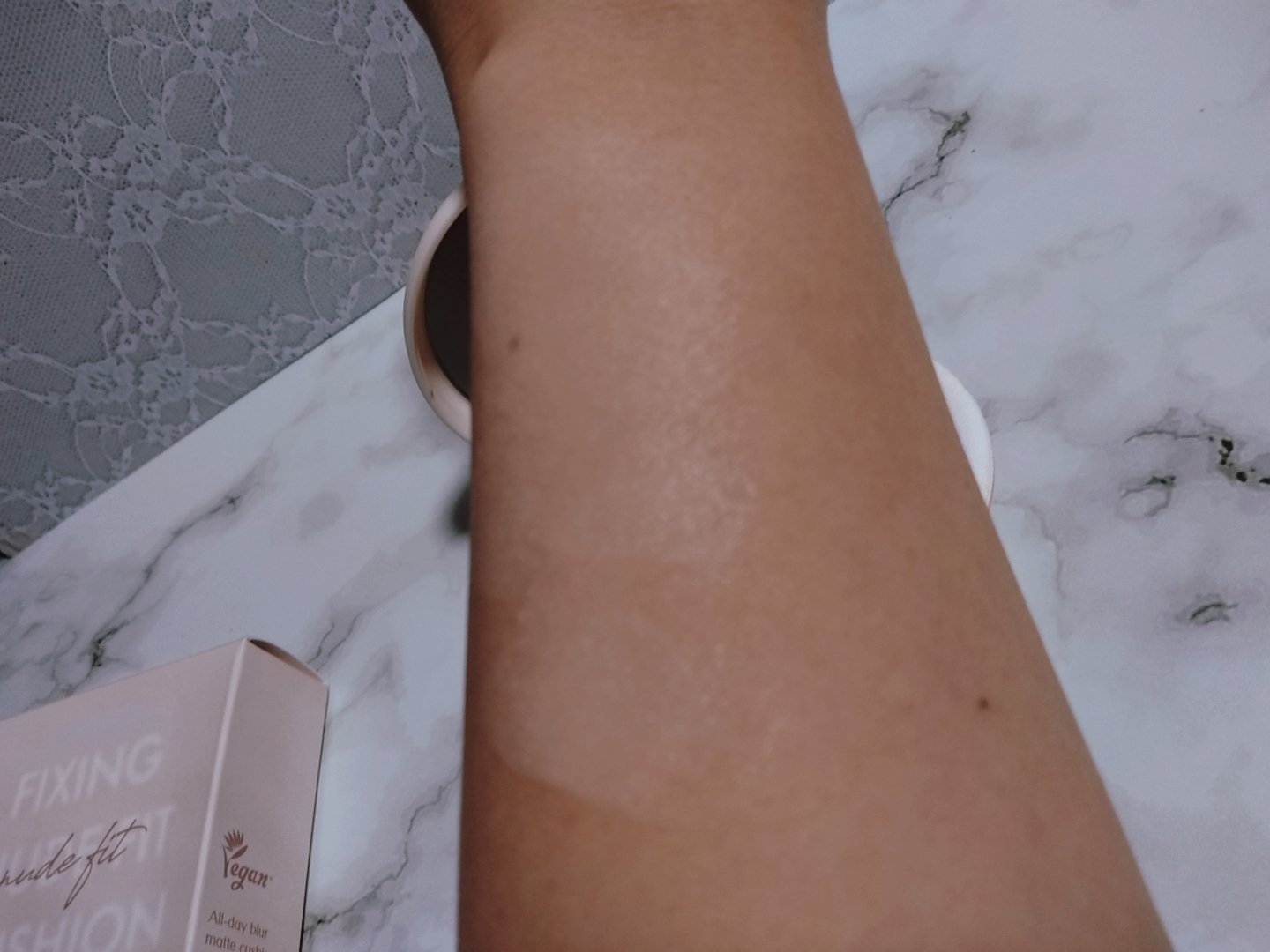 フィクシングヌードフィットクッション/too cool for school/クッションファンデーションを使ったクチコミ（3枚目）