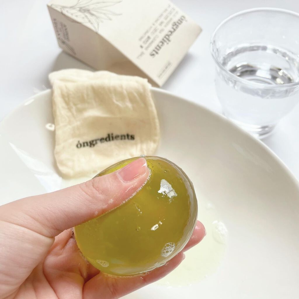 Jeju Green Tea Cleansing Ball/Ongredients/洗顔石鹸を使ったクチコミ（1枚目）