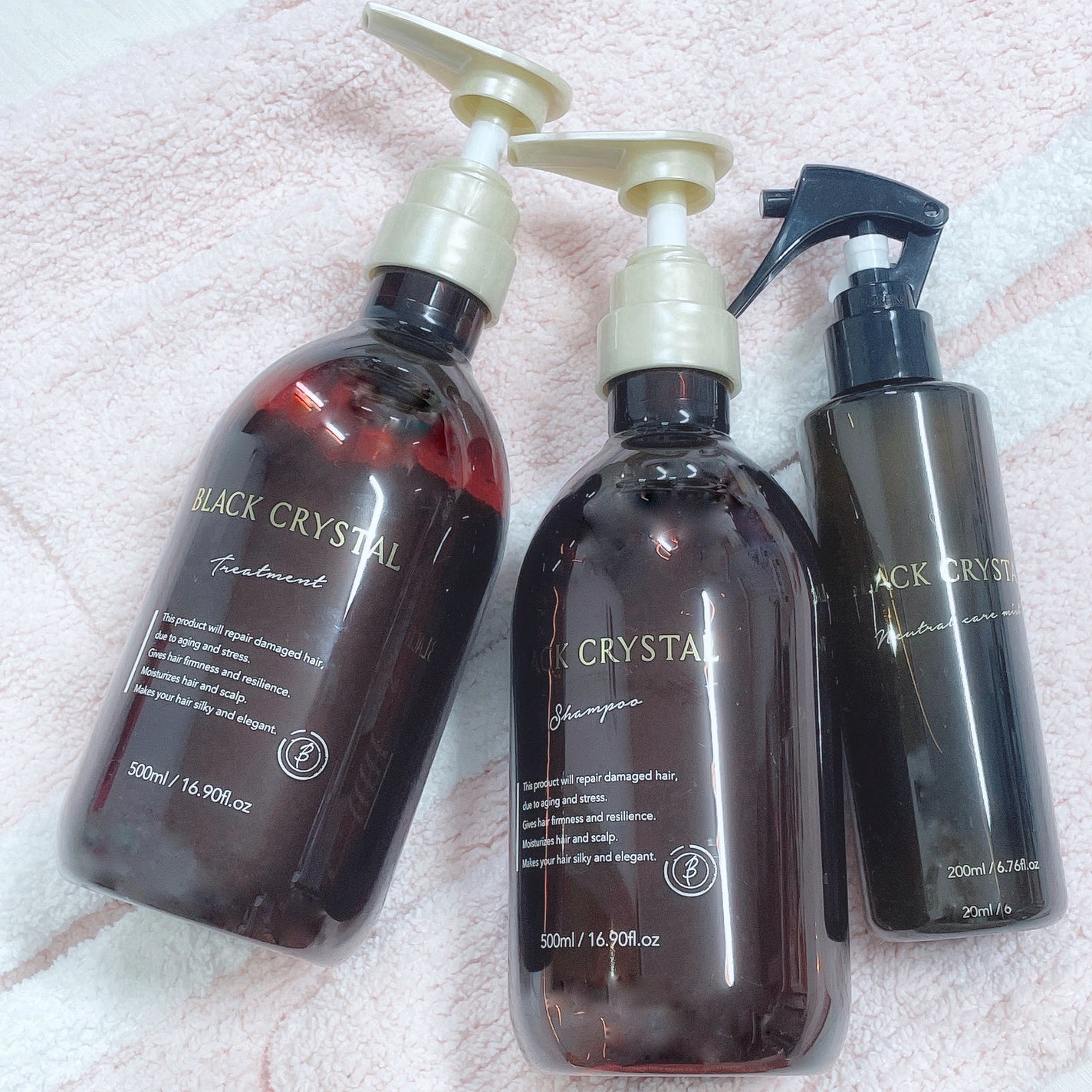 ブラッククリスタル シャンプー & トリートメント/BLACK CRYSTAL/サロンシャンプーを使ったクチコミ(2枚目)