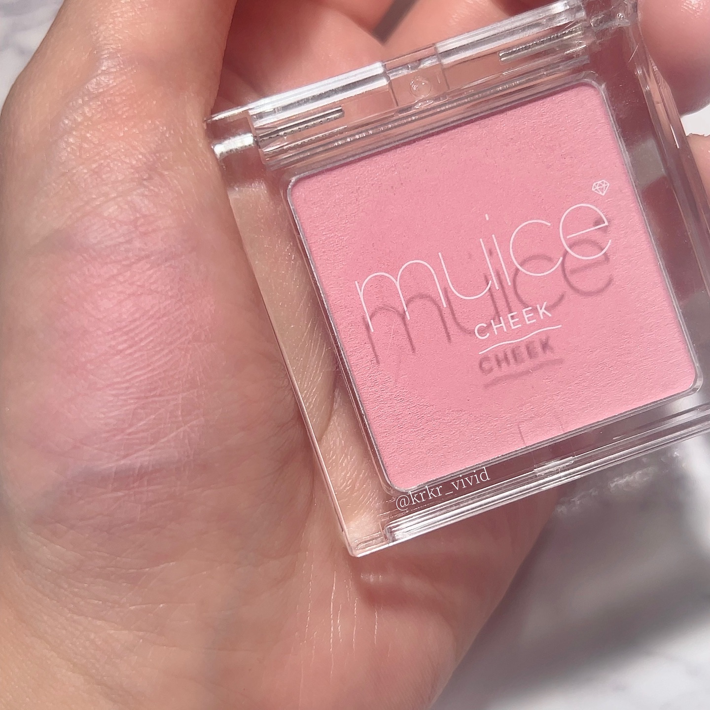 ぽわんチーク/muice/パウダーチークを使ったクチコミ（1枚目）