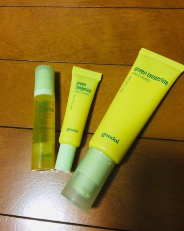 グーダルVクリーム(goodal GREEN TANGERINE V CREAM SET)/goodal/フェイスクリームを使ったクチコミ（1枚目）