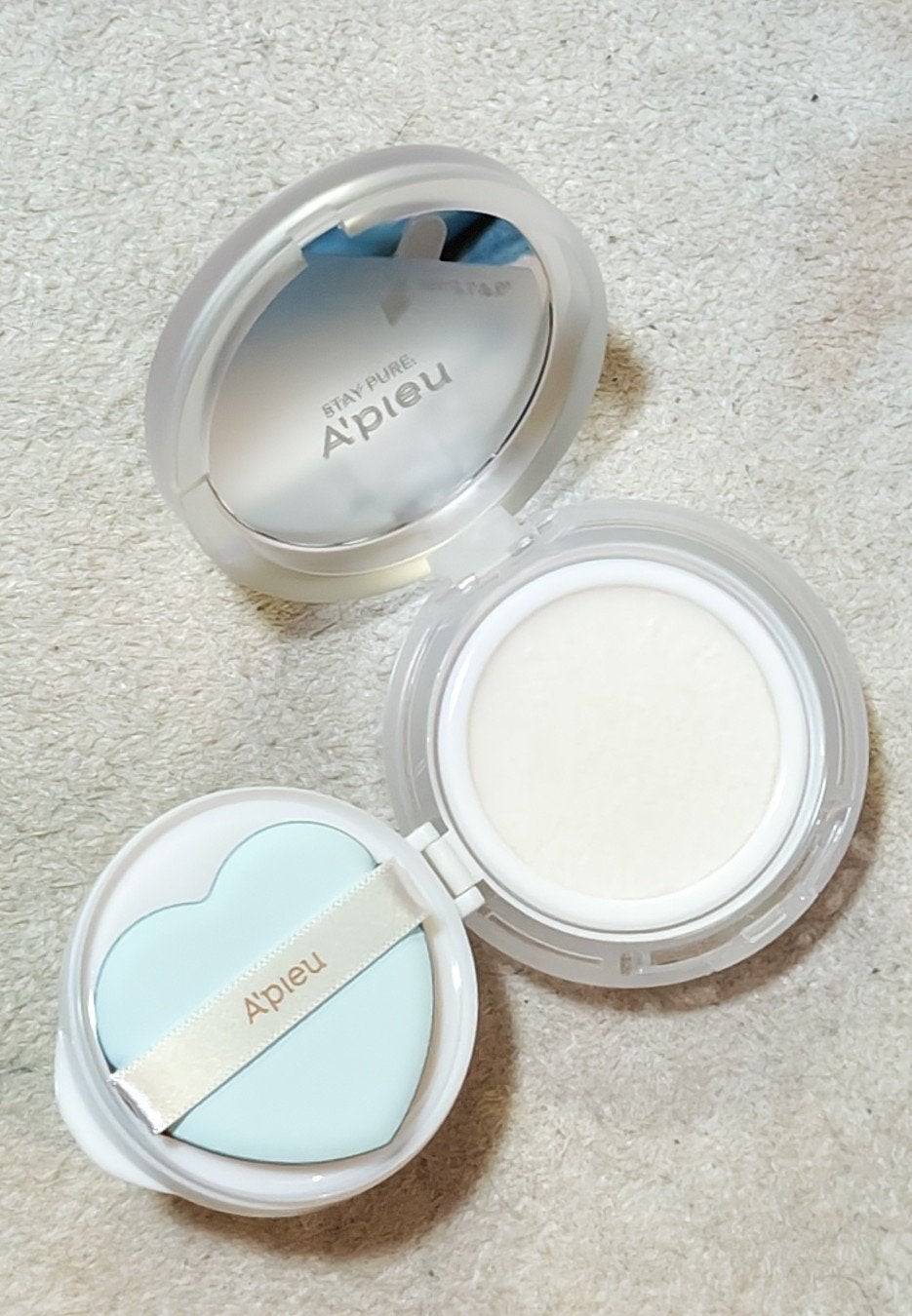 ウォーターロック サラサラパクト/A’pieu/フェイスパウダーを使ったクチコミ(3枚目)